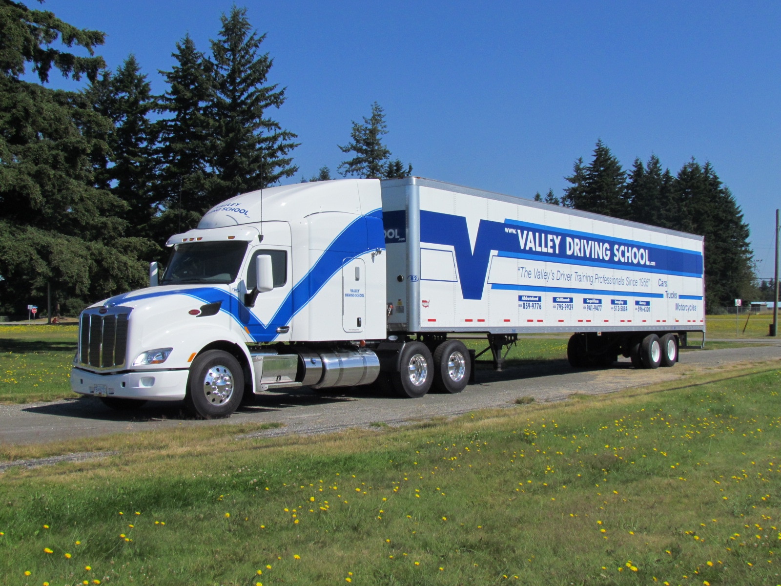 Valley Driving School semi truck