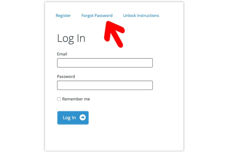Portal Forgot Password