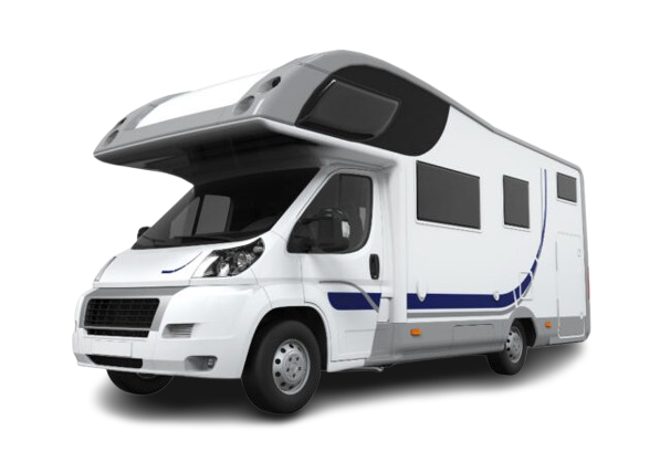 White Recreational Vehicle or Motorhome
